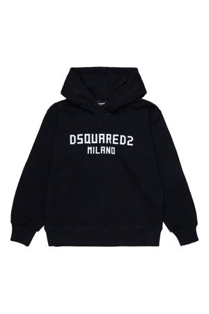 felpa in cotone nero DSQUARED KIDS | DQ3184D0A9UDQ900